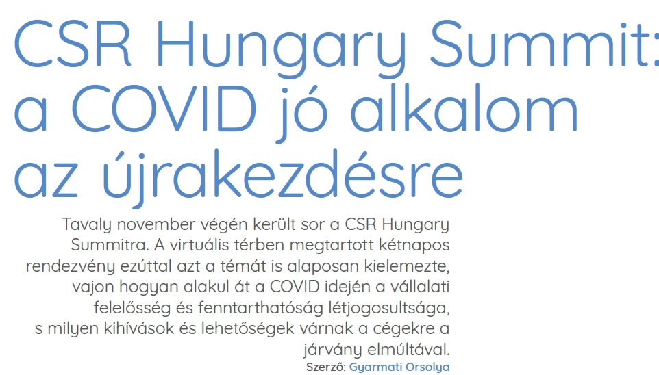 CSR Hungary Summit díjazottak Trade magazin, CSR Hungary Summit, Hauni, környezeti felelősség vállalás, Europa Design különdíj, Feuertag Ottó, felelős és fenntartható vállalat